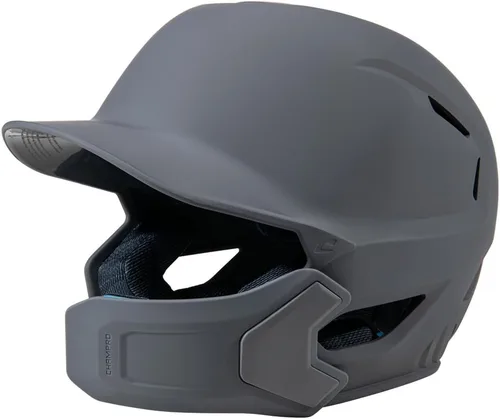 Vista 11 de Champro HXE - Casco de bateo de béisbol mate con protector de mandíbula