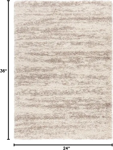 Vista 2 de SAFAVIEH Hudson Shag Collection - Alfombra decorativa de 2 x 3 pies, diseño moderno, no desprende pelusa y de fácil cuidado, 2 pulgadas de grosor