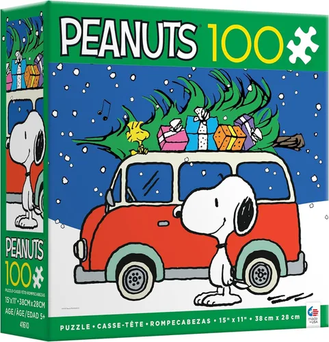 Vista 3 de Ceaco - Peanuts - Peace and Presents - Holiday - Rompecabezas de 100 piezas