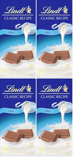 Vista 11 de Lindt CLASSIC RECETE Barra de caramelo de chocolate con leche, 4.4 onzas, paquete de 12