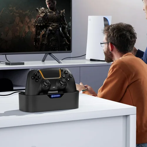 Vista 8 de NEWDERY PS5 Controller Charger Station, Fast Charging Dock for PlayStation 5 Controllers, Single Controller Charging Stand Replacement for PS5