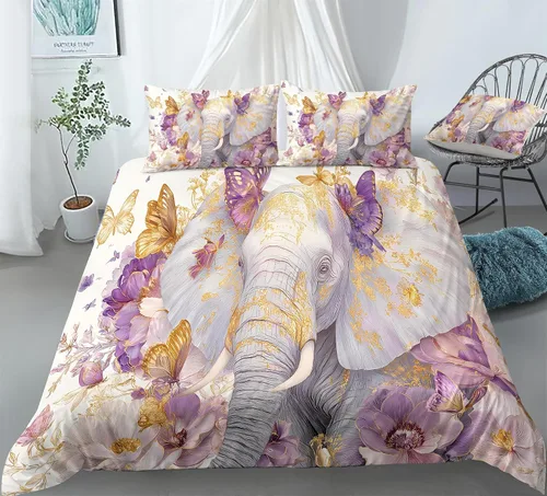 Vista 16 de REALIN Juego de funda de edredón con diseño de Hawthorn 3D, ropa de cama con diseño de bosque japonés, montaña, río, 2/3/4 piezas