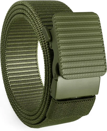 Vista 8 de SUOSDEY Cinturones de nylon para hombres Cinturón táctico militar de la web hebilla de metal resistente 1.5 pulgadas