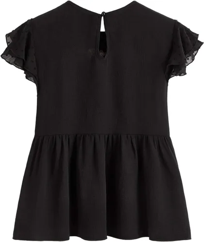 Vista 2 de Floerns Blusa de peplum bordada floral para mujer