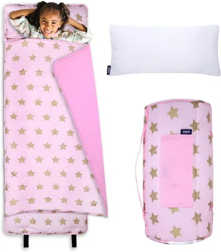 Vista 14 de Wildkin Alfombrilla para Siesta Infantil Original – Cómoda Alfombrilla para Dormir con Almohada, Ideal para Escuela y Viajes