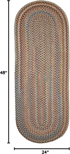 Vista 160 de Tapete reversible de lana, texturizado, grueso, trenzado. , Lana, Walnut