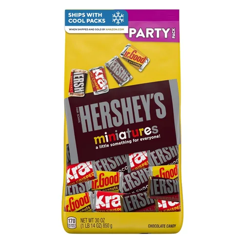 Vista 11 de HERSHEY'S Miniatures Surtido de Caramelos de Chocolate Surtidos, 30 oz