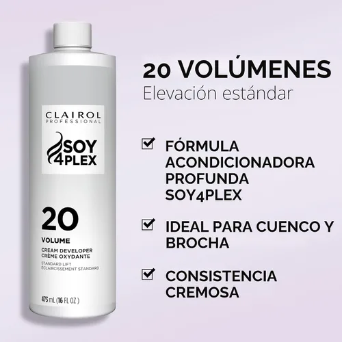 Vista 3 de Clairol Professional Crème Permanente 20 Volume Hair Developers