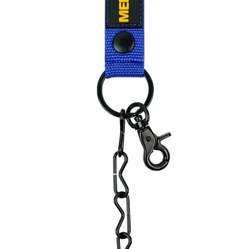 Vista 8 de MELOTOUGH Tanga de cinta para cinturón de herramientas, cintura electricistas, cadena con llavero y gancho de gatillo, color azul, 1 paquete