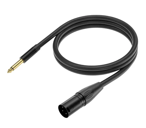 Vista 8 de Cable hembra de 0.138 in a XLR - Cable de micrófono TRS a XLR de 3 pines de 5 pies y 1/8 pulgadas - Cable de micrófono estéreo equilibrado