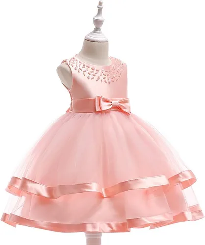 Vista 2 de COMISARA - Vestido formal para niña, para boda o desfile, tallas 6M-9T