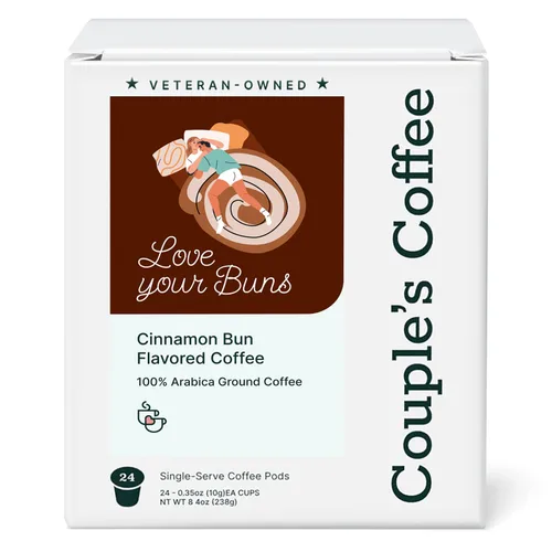 Vista 11 de Couple's Coffee K-Cups Café con sabor S'more Regresa a las familias militares S'more Than Friends Café gourmet con sabores de chocolate