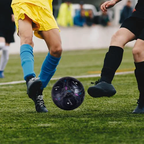 Vista 5 de Balón de fútbol tamaño 5, tamaño y peso oficiales para entrenamiento, aspecto único, práctico inflador incluido