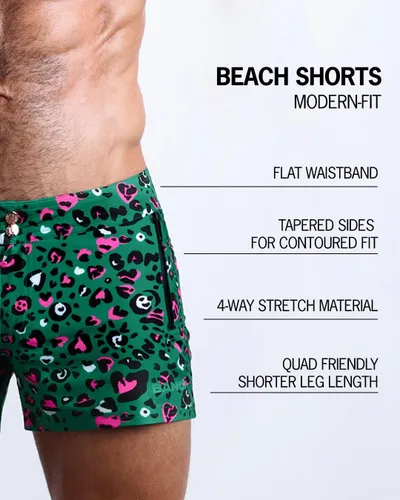 Vista 128 de Bang Men's Swimwear - Beach Shorts - Stretchy Quick-Dry All-Use Premium Swimsuit Trunk Square Cut