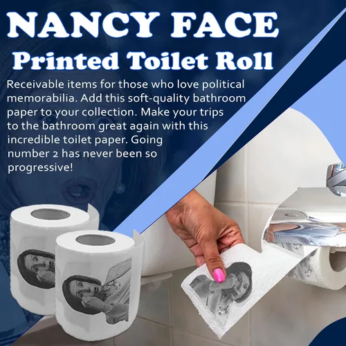 Vista 3 de Nancy Pelosi - Rollo de papel higiénico novedoso, paquete de 2 unidades Pelosi divertido regalo político para demócratas y republicanos Paquete