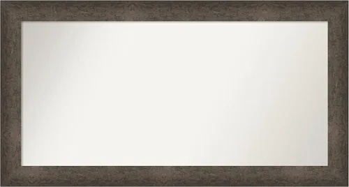 Vista 993 de Amanti Art Espejo de pared personalizado no biselado (25 x 25 pulgadas), marco de bronce acentuado, varios tamaños personalizados, espejo de baño