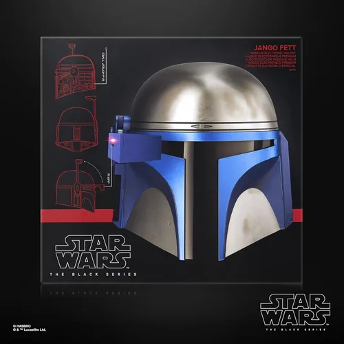 Vista 5 de STAR WARS The Black Series Jango Fett, casco de rol premium