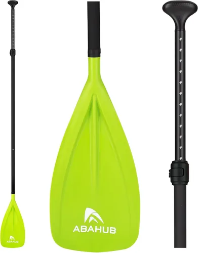 Vista 14 de Abahub SUP Paddles - 3 piezas ajustables de pie remo ligero para paddleboard, aleación de aluminio recubierto de poliuretano eje 68 a 84 pulgadas
