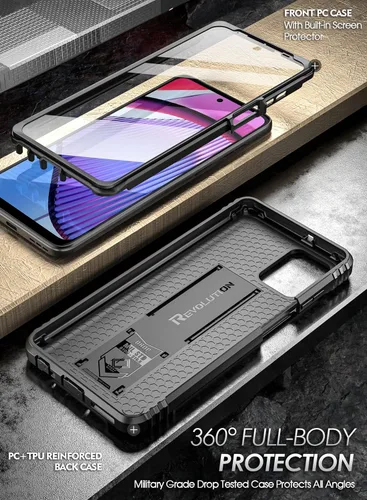 Vista 3 de Poetic Revolution - Funda para Motorola Moto G Power 2023 5G (no para la versión 2022), [probada contra caídas de grado militar de 20 pies], Negro