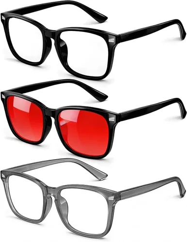 Vista 26 de Gafas de luz azul para niños y niñas, paquete de 2 lentes de luz azul para adolescentes y niños, anteojos falsos, anteojos para niños pequeños, de 6