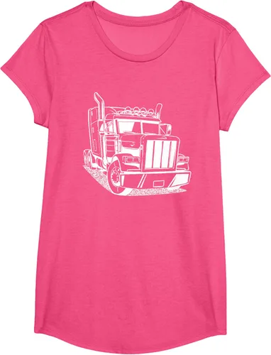 Vista 60 de Diesel Big Rig 18 Wheeler - Camiseta de camionero para camionero, Negro, S