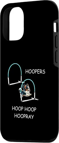 Vista 2 de iPhone 15 Dog Agility Dog Hoopers Papillon - Hoop Hoop Hoopray Case