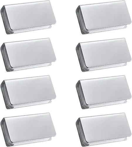 Vista 9 de Abrazadera magnética de metal ajustable sin marco, placas de huelga magnéticas rectangulares, abrazaderas de presión plateadas, clips de pestillo