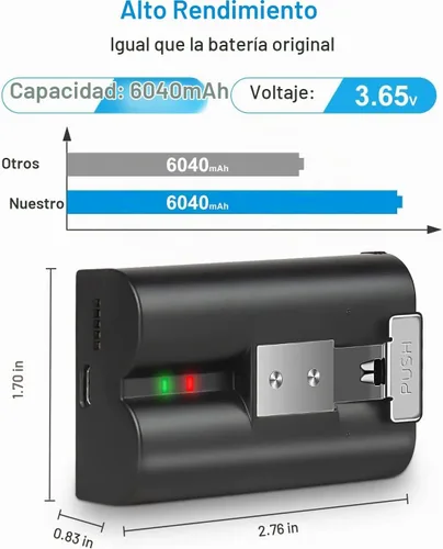 Vista 2 de 2 unidades de repuesto para batería Ring Compatible con Ring-Doorbell-Camera 2/3/4/3plus, Stick Up Camera (2ª y 3ª generación), también