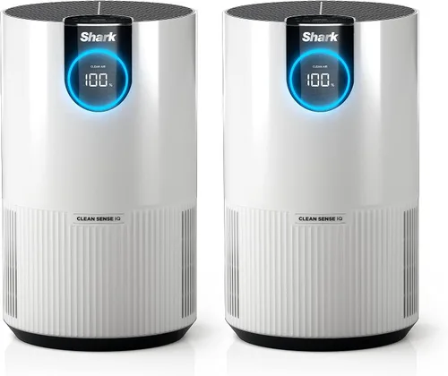 Vista 5 de Shark Purificador de aire para habitación grande del hogar + filtro HEPA verdadero antialérgeno con bloqueo de humos, tecnología Clean Sense, filtro