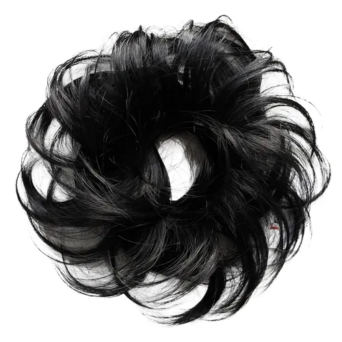Vista 3 de PRETTYSHOP Pieza para el cabello de goma Voluminoso rizado y desordenado moño, 1