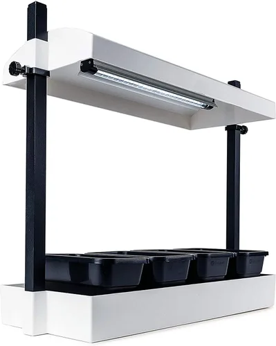 Vista 4 de SunBlaster T5HO - Micro Growlight Garden para interiores, kit de cultivo en casa, color blanco