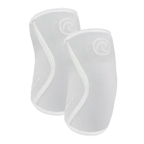 Vista 10 de Rehband Codera de compresión de 0.197 in, codos de neopreno para levantamiento de pesas, diseño anatómico, antideslizante y ajustada, soporte