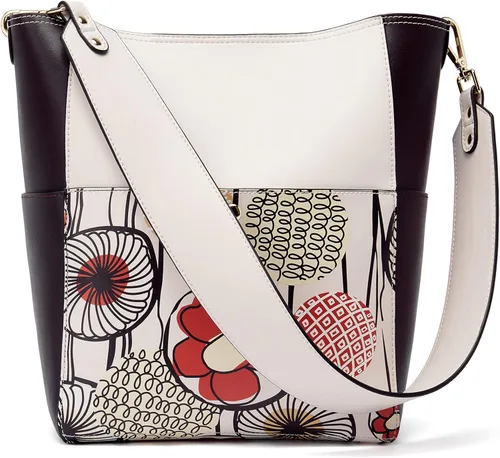 Vista 41 de BROMEN Bolsa Hobo para mujer, diseñada con cuero vegano, de hombro, bandolera