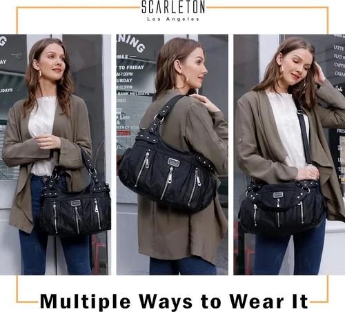 Vista 2 de Scarleton Bolso de mano para mujer, monederos para mujer, bolsos de hombro para mujer, H1292