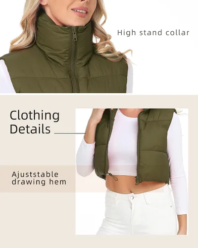Vista 7 de Xeoxarel Chaleco acolchado reversible con bolsillos para mujer (XS-XXL)