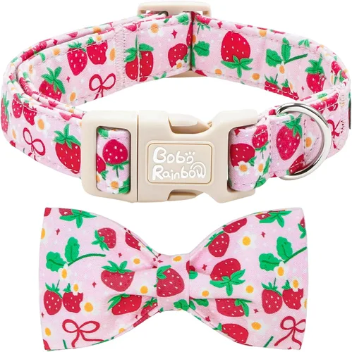 Vista 18 de Collar para perro, con estampado de tiburón, collar para cachorro, collar para mascotas, collar de lazo para perros, suave, duradero, ajustable