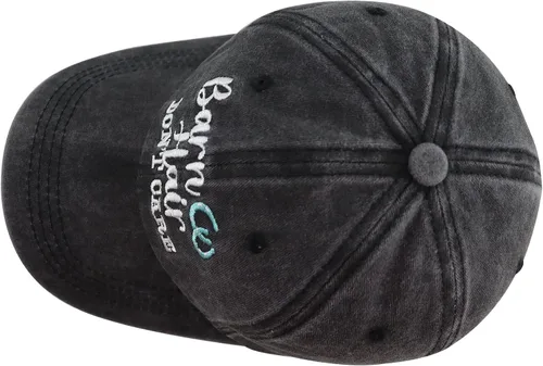 Vista 4 de Vxchkerm Gorra de béisbol de algodón bordada ajustable con diseño de granero, para amantes de los caballos, regalos para mujeres y hombres