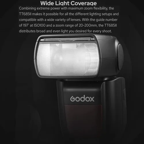 Vista 6 de Godox TT685II-N TT685IIN Flash de cámara para Nikon Flash Speedlight, 2.4G TTL GN60 HSS 1/8000S Godox Flash para Nikon, tiempo de reciclaje