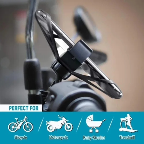 Vista 7 de Soporte de bicicleta para manubrio para teléfonos Pixel 7/Pro/6a/6/Pro - Soporte de silicona para bicicleta Correa antideslizante a prueba de golpes