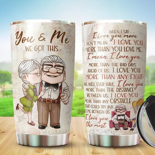 Vista 2 de MARSANA Regalos para ella - Vaso de San Valentín para pareja, vaso de 20 onzas