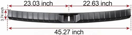 Vista 7 de Protector de Parachoques del Maletero Trasero para Accesorios Grand Highlander 2026 2025 2024, Protector del Umbral de la Puerta del Maletero