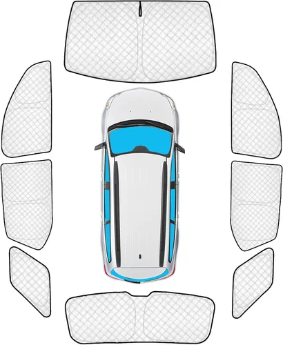 Vista 115 de KMF 6 piezas de parasoles gruesos para Mazda 3 Hatchback (No Sedán) 2014-2018 Accesorios, parasoles completos para parabrisas y ventanas de coche