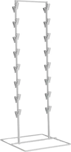 Vista 6 de SSWBasics Soporte de exhibición de chips blanco (paquete de 2) – Estante de chips de encimera de 32 clips para aperitivos, dulces y accesorios