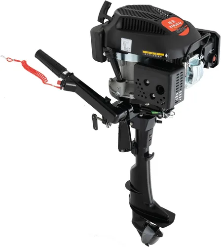 Vista 11 de Motor fuera de borda de 4 tiempos, motor de barco de pesca resistente de 6.5 HP, motor fuera de borda inflable, motor de barco de gasolina de 123 CC