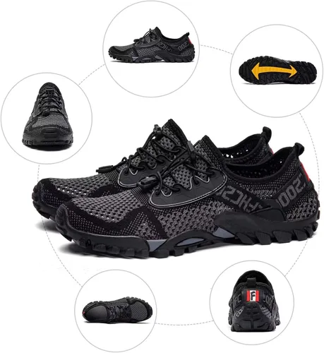 Vista 6 de SOBASO Zapatos de agua para mujeres y hombres de secado rápido para natación playa deportes acuáticos buceo senderismo vela viajes
