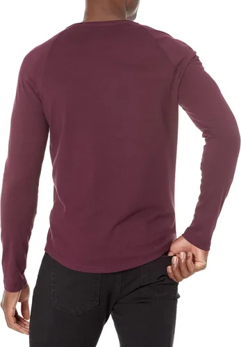 Vista 2 de Tienda Essentials - Camisa Henley de manga larga para hombre