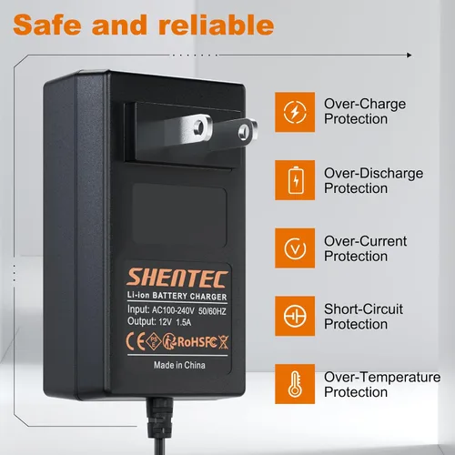Vista 6 de Shentec 10.8V-12V Li-ion Carga de batería compatible con Hitachi BCL1015