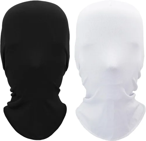 Vista 8 de 2 máscaras de cara completa para Halloween, elastano, cosplay, capucha, sin rostro, morph, unisex, para adultos, disfraz de fiesta