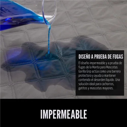 Vista 3 de GORILLA GRIP - Funda impermeable para sofá para perros, con respaldo antideslizante, manta lavable a prueba de fugas para perros, cubre sofá, cama