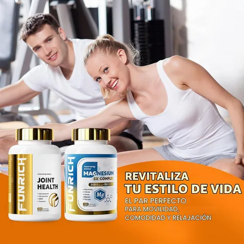 Vista 8 de Conjunto de suplementos de glucosamina condroitina MSM y complejo de magnesio